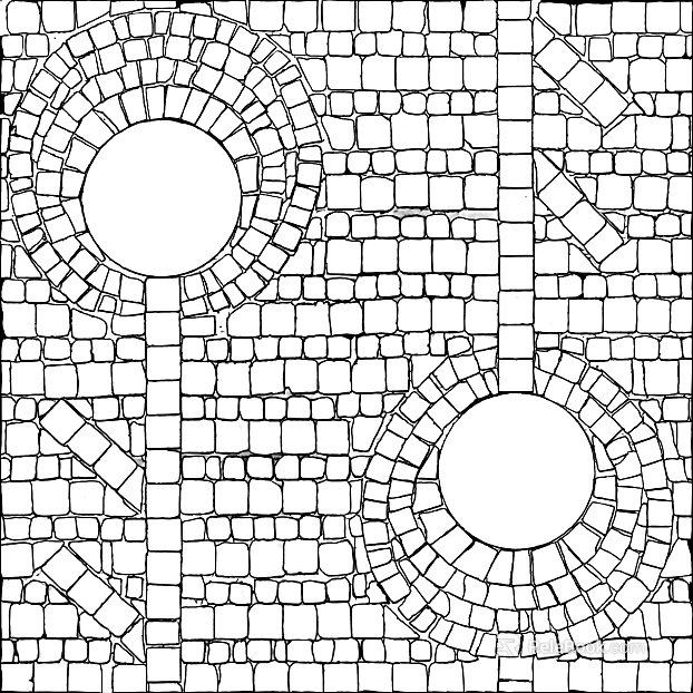 Off-white stone parquet floor tile texture