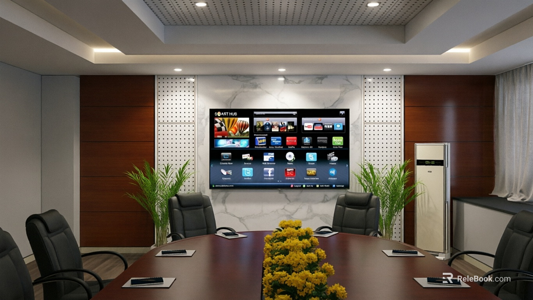 Modern wind conference room scene texture