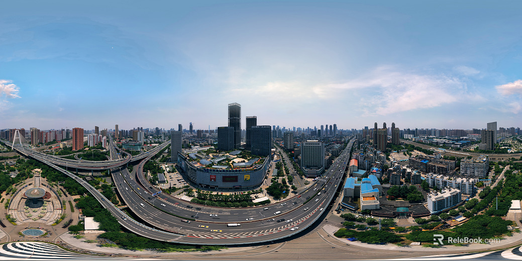 HDR urban ecological greening panorama texture