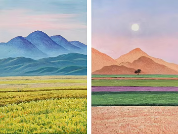 landscape painting texture (ID:ffaif1889)