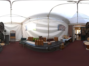 Indoor Tent Wine Cellar Daytime HDR texture (ID:ffhfd29)