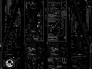 Black white metal circuit board texture (ID:ffaeh149626)