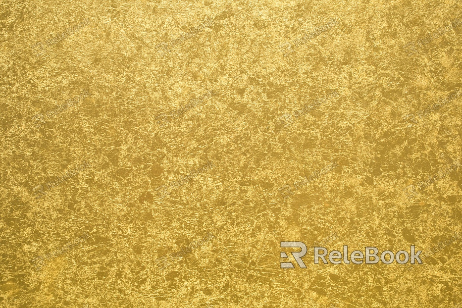 Textured surface featuring an intricate pattern of gold and silver foils, intertwining to create a luxurious, shimmering effect reminiscent of ancient treasure or regal decor elements.