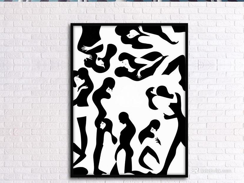 black and white painting texture