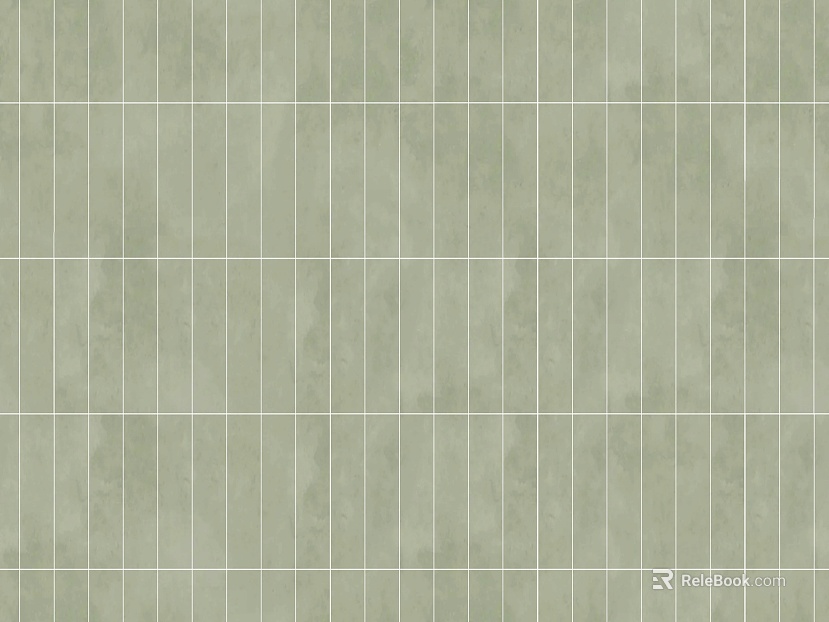 Bean Green Long Plain Tile for Kitchen and Bathroom Wall texture