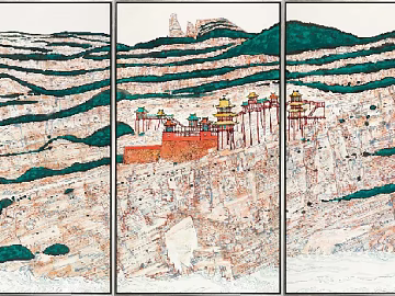 landscape painting texture (ID:ffagg89317)