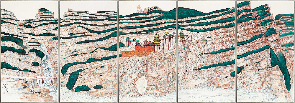 landscape painting texture