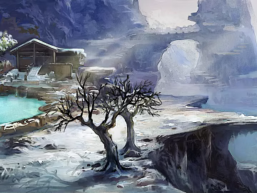 landscape painting texture (ID:ffajg31265)