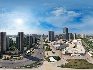 HDR urban ecological greening panorama texture (ID:ffach318003)