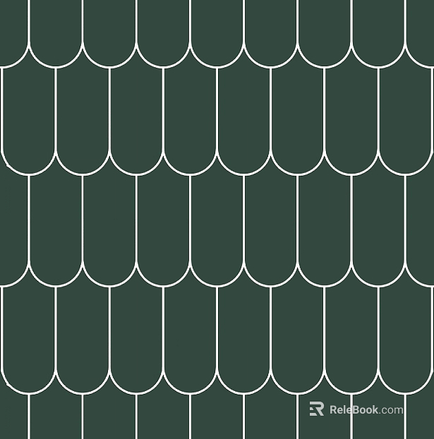 green geometric arc tile texture