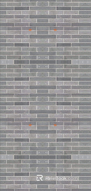 Brick wall I-shaped gray floor tile texture