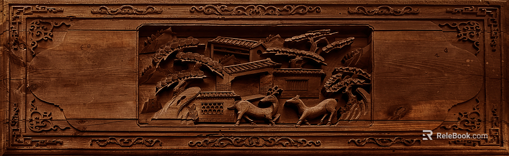 wood carved cherry woodcut texture