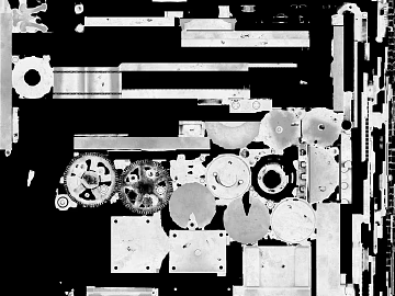Black and white old metal mechanical parts mapping texture (ID:ffaeh455566)