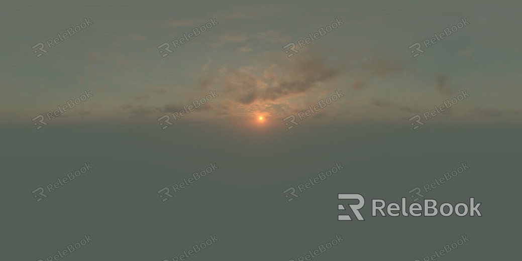 Sunrise Sunset Cloudy Blue Sky Landscape Landscape HDR texture