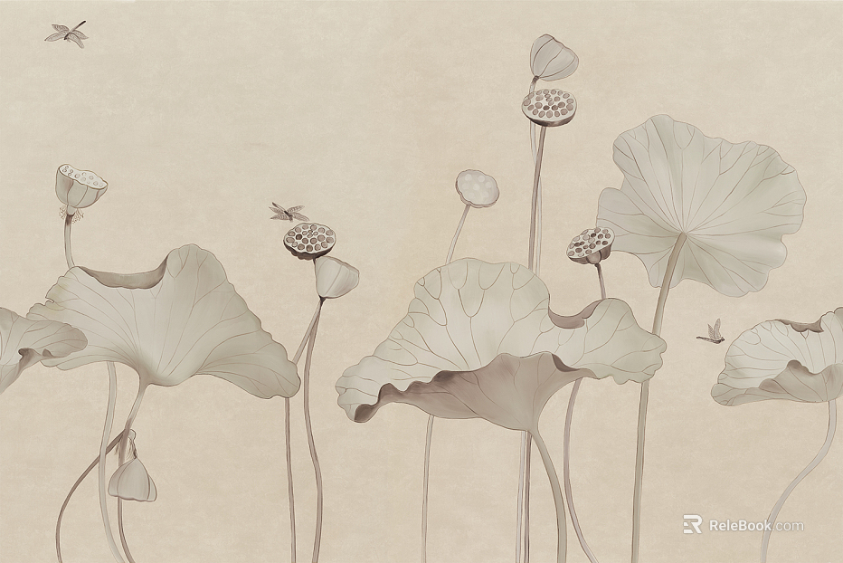 Plant painting texture