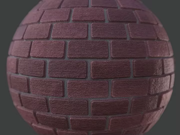 Brick wall PBR texture (ID:ffach193981)