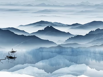 landscape painting 3d model