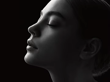 Black and White Portrait Photography texture (ID:ffaeh235632)