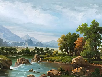 landscape painting texture (ID:ffagg55563)