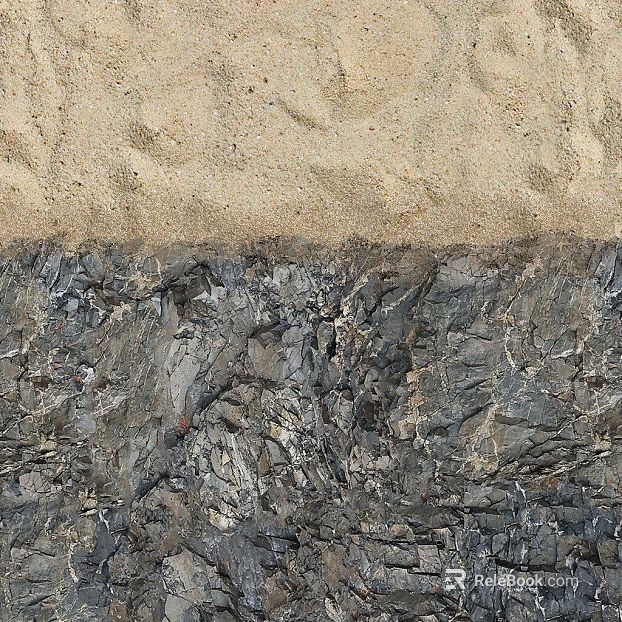 Gray brown rock sandy outdoor ground texture