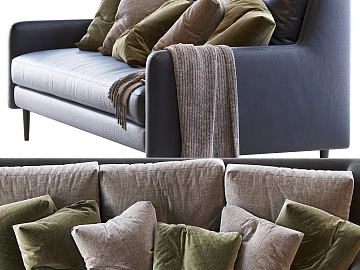 Modern Style Grey Green Fabric Pillow Sofa Soft texture (ID:ffaeh388736)