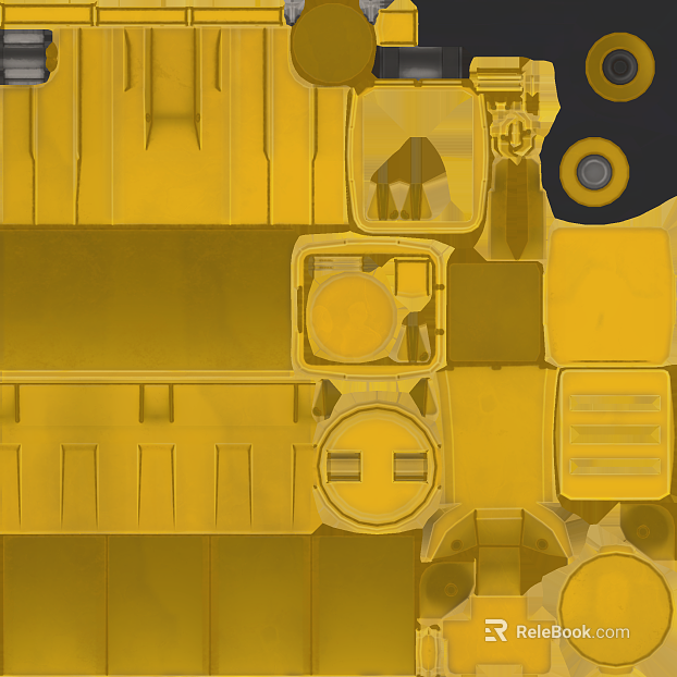 yellow industrial wind metal machinery panel texture