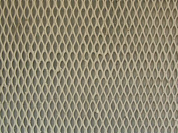 White old metal mesh industrial wind wall 3d model