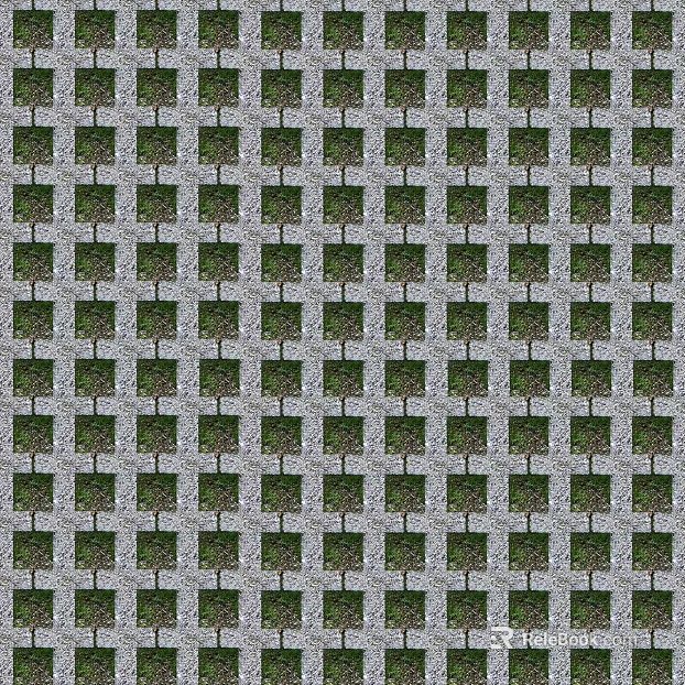 grass-planting brick texture
