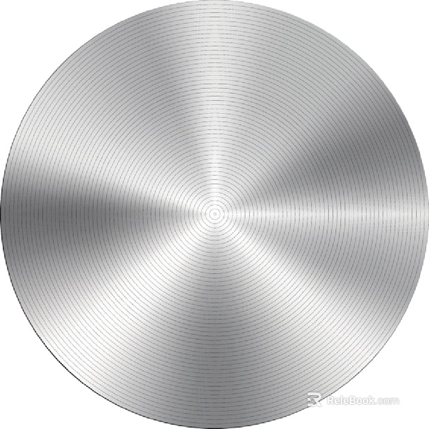 silver round brushed metal texture