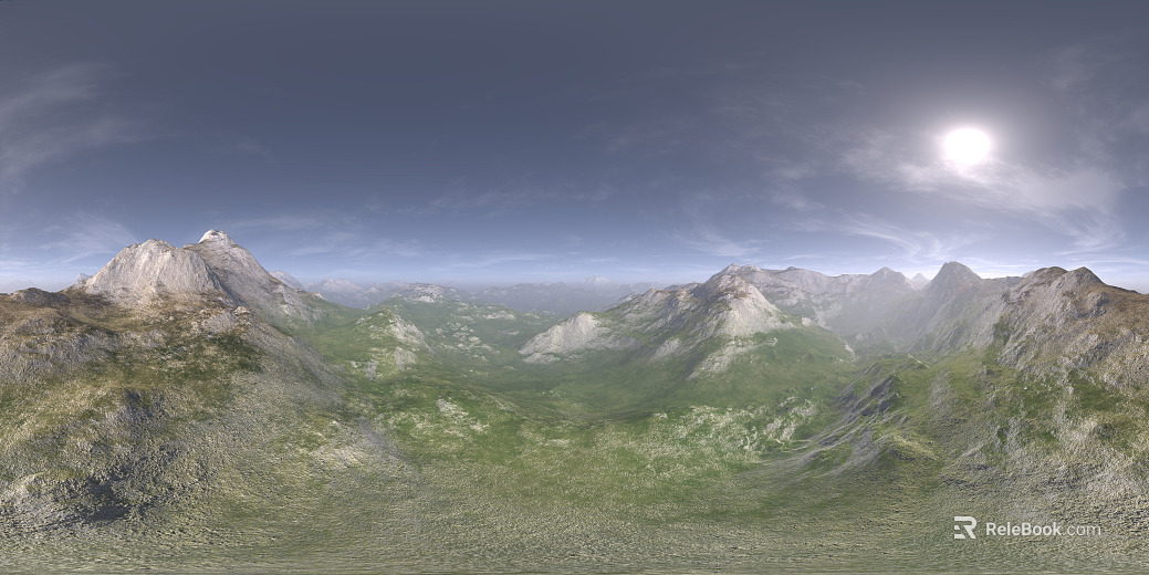 Outdoor Mountain Day HDR Map texture