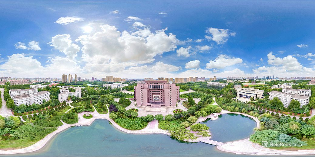 HDR City Campus Campus Panorama texture