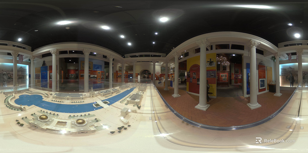 Indoor Exhibition Hall HDR texture