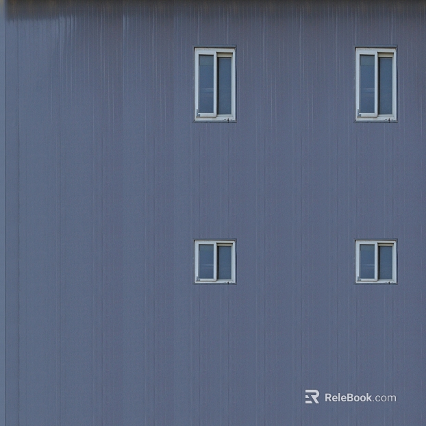 Gray blue metal gusset building exterior wall texture