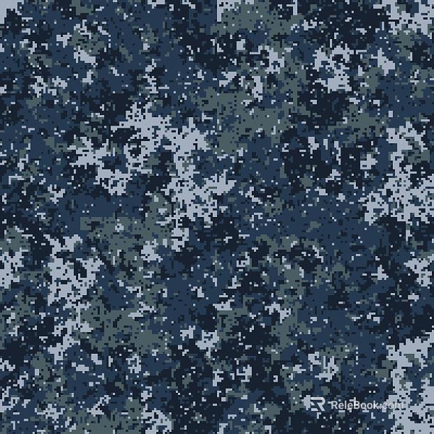 Blue and Green Digital Camouflage Fabric texture