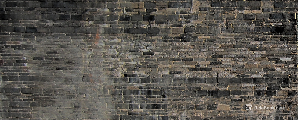brick wall gray brick dilapidated texture