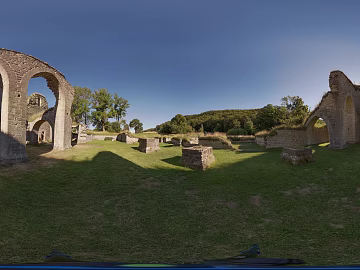 hdr daytime sunny retro architecture ruins park texture (ID:ffach264954)