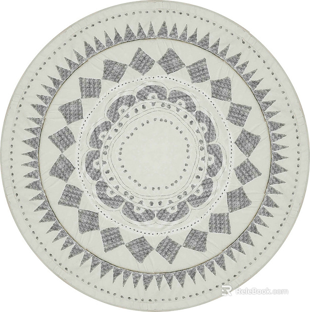 Round carpet texture