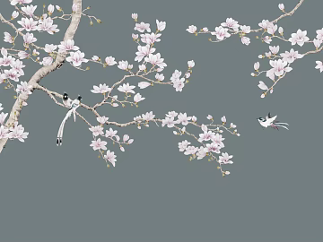 flower-and-bird painting texture (ID:ffach404866)