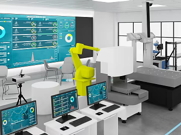 Industrial wind intelligent laboratory scene texture (ID:ffaeh021136)