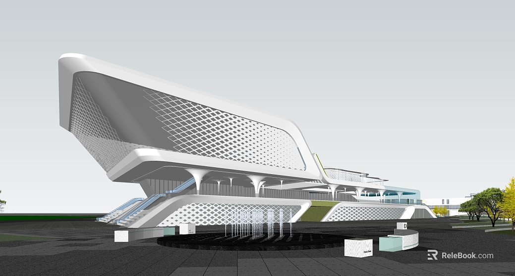 Modern White Perforated Aluminum Plate Public Building texture