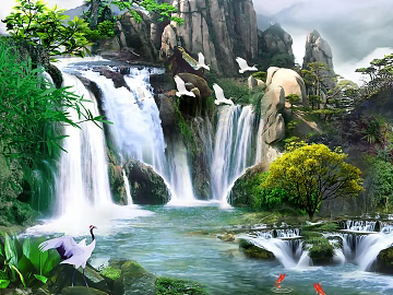 landscape painting texture (ID:ffagg33433)