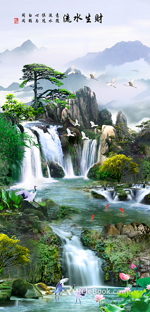 landscape painting texture