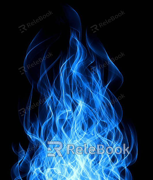 In the image, Flame appears as a vivid, anthropomorphic fire entity with a fierce, blazing body and a face that exudes determination and power, set against a dark, smoky background.