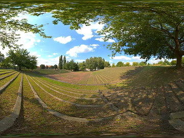 Outdoor Park Lawn Daytime HDR 3d model