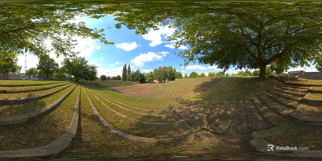 Outdoor Park Lawn Daytime HDR texture