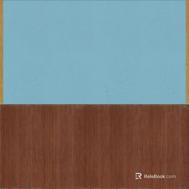 Blue and brown stitching wood grain latex paint wall texture