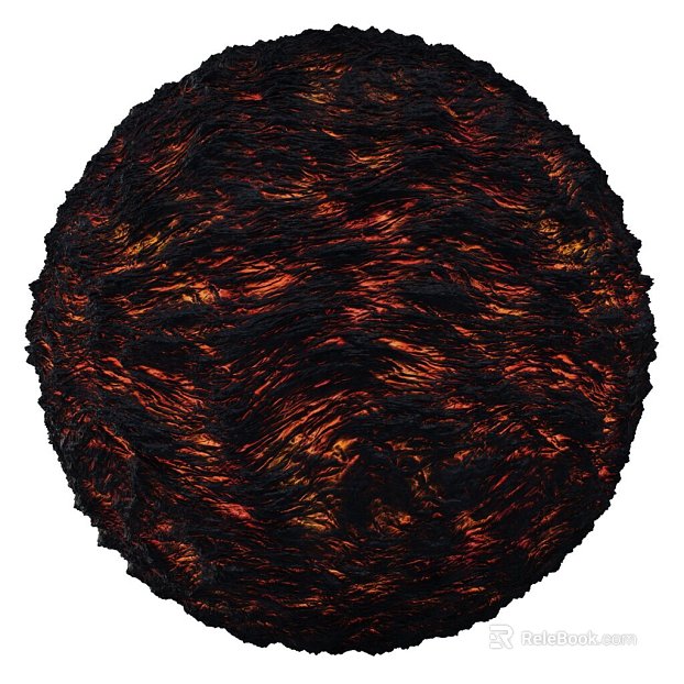Lava PBR texture