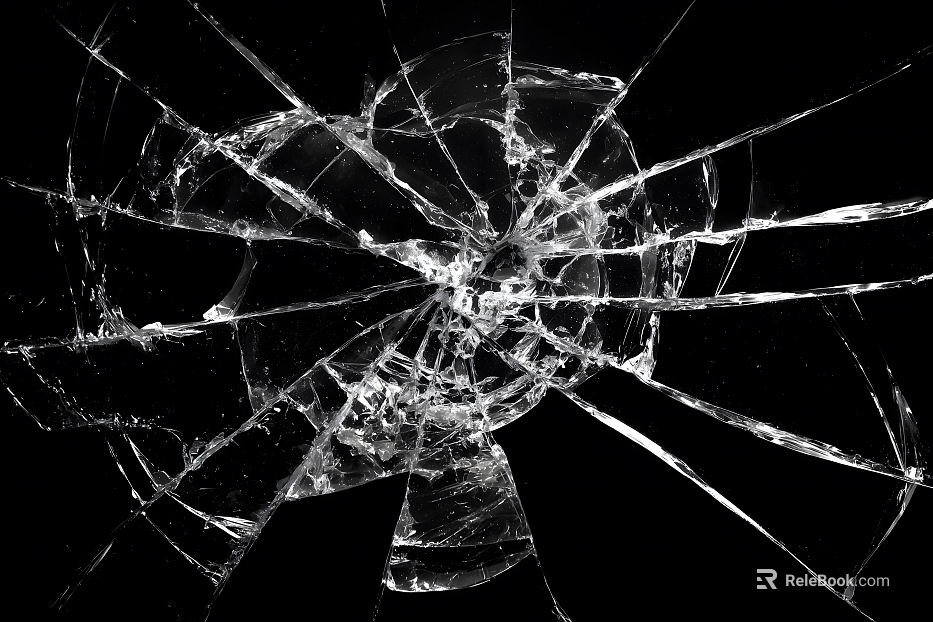 Broken glass texture