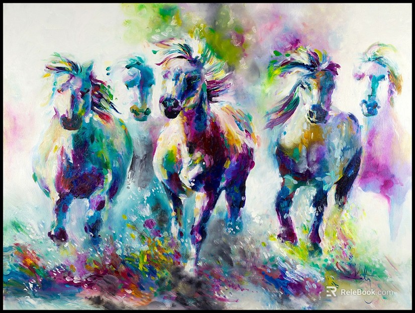 Animal painting texture