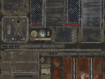 Industrial wind rust color metal factory floor texture (ID:ffaeh943889)